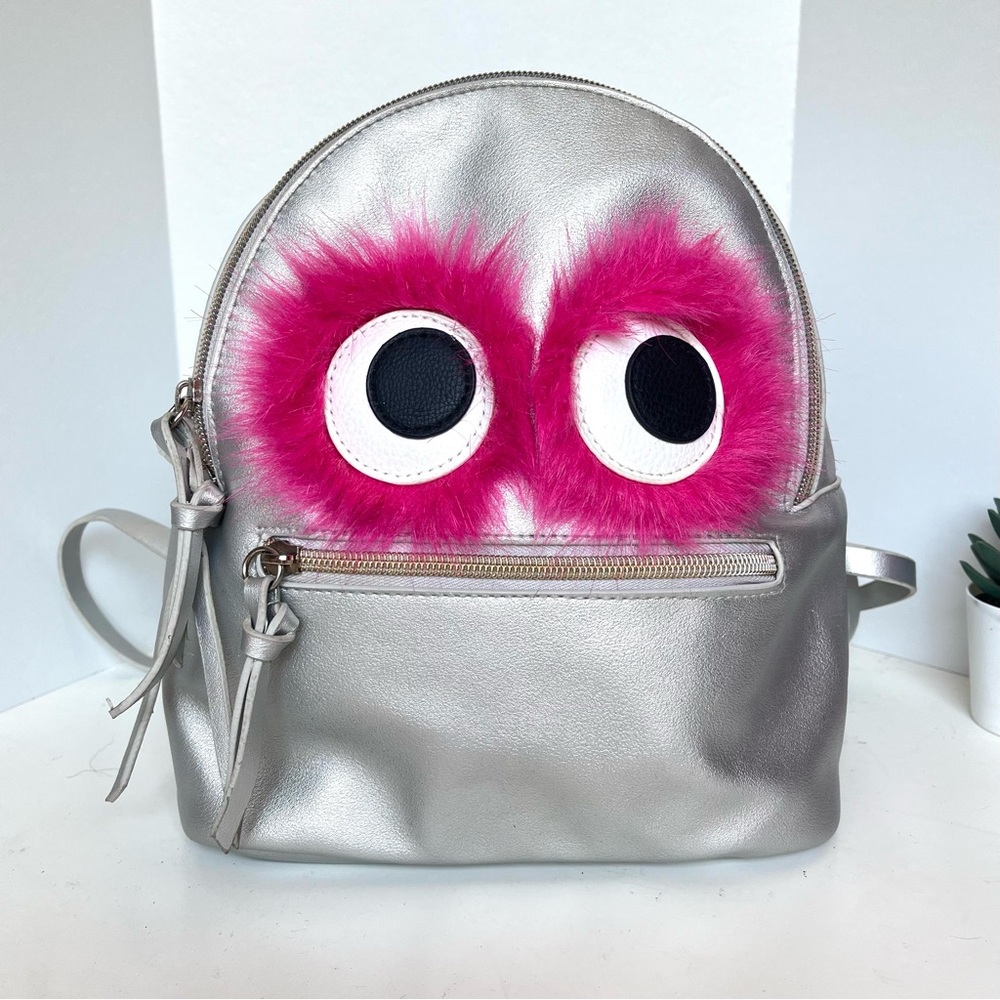 Monster Mini Backpack With Faux Fur